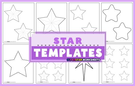 Star Template Superstar Worksheets Star Worksheets For Preschool - Star Worksheets For Preschool