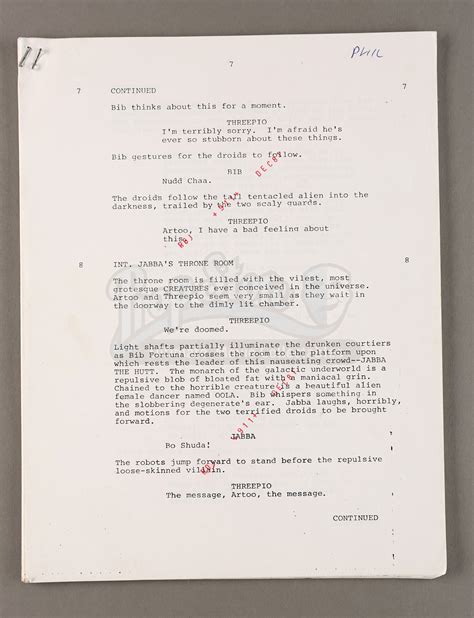 star wars episode 6 script