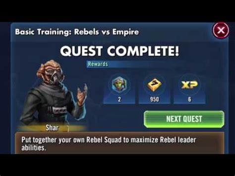 Star Wars Heroes Rebels Basic Training Event Walkthrough