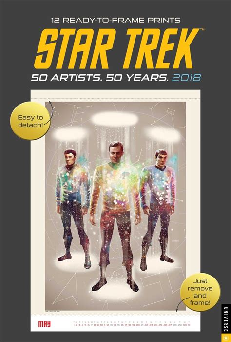 Download Star Trek 2018 Poster Calendar 50 Artists 50 Years 