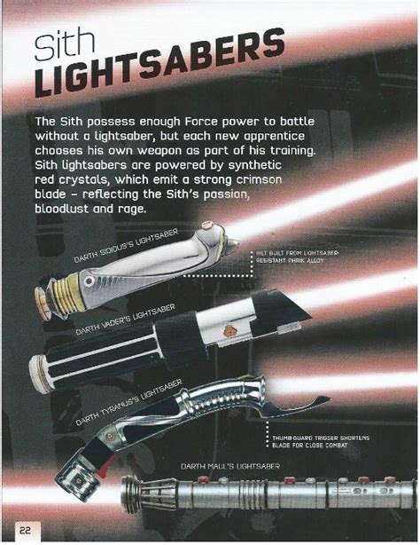 Read Online Star Wars Lightsabers A Guide To Weapons Of The Force 