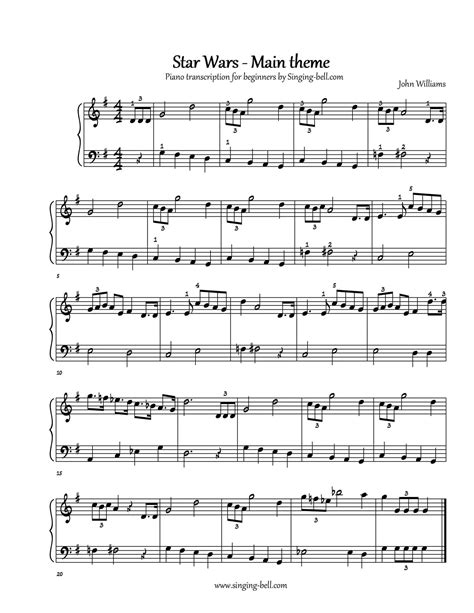 Read Online Star Wars Theme For Piano Max Loh Music 