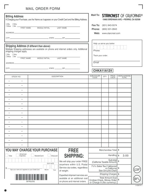 Starcrest Catalog Order Online