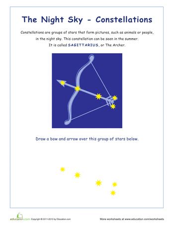 Stargazing 20 Constellation Worksheets Education Com Constellations Worksheet 8th Grade - Constellations Worksheet 8th Grade