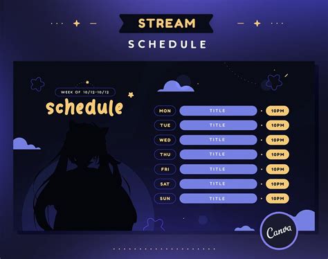 starlight Schedule - Twitch