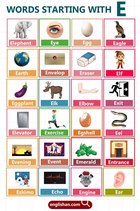 Start E Words