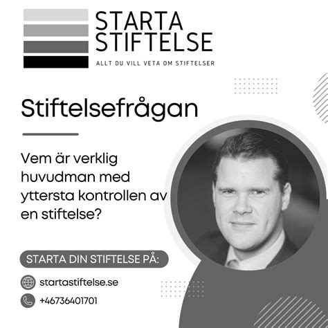 starta verksamhetsstiftelse