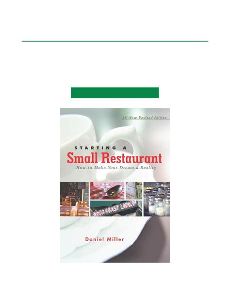 Starting A Small Restaurant Revised Edition Pdf Download