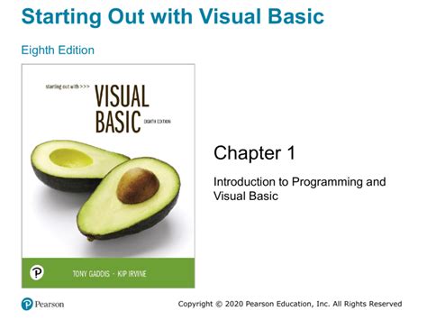 Starting Out With Visual Basic 7th Edition