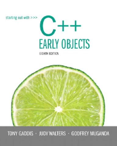 Read Online Starting Out With C Early Objects 8Th Edition Pdf Download 