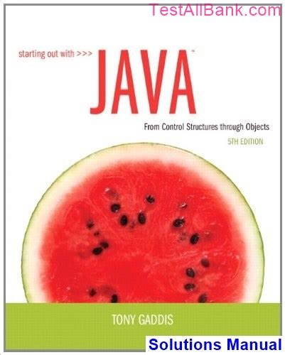 Full Download Starting Out With Java 5Th Edition Solutions 