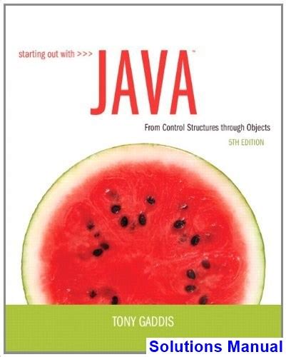 Full Download Starting Out With Java 5Th Edition Solutions 