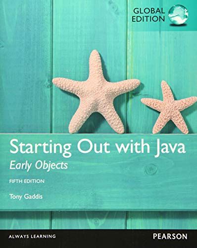 Full Download Starting Out With Java Early Objects 5Th Edition 