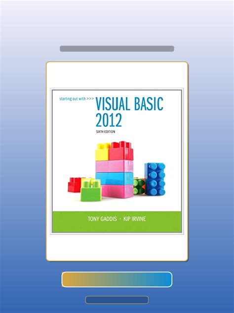 Full Download Starting Out With Visual Basic 2012 Answers 
