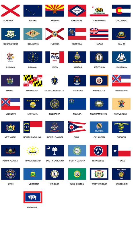 State Flags Of The United States Of America Label The States Worksheet - Label The States Worksheet
