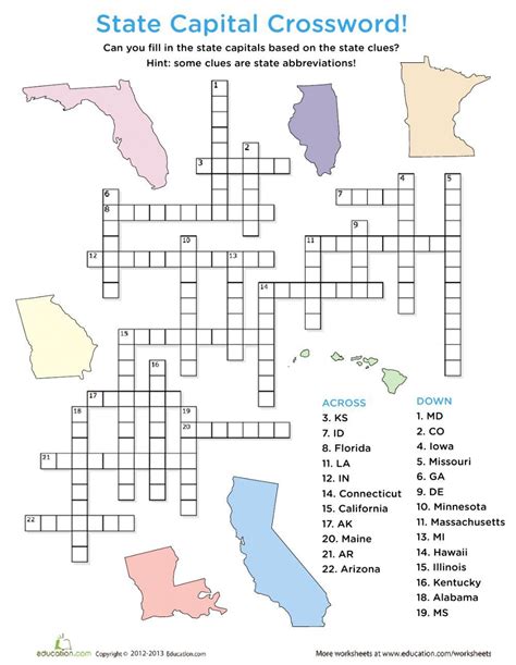 State Id Crossword