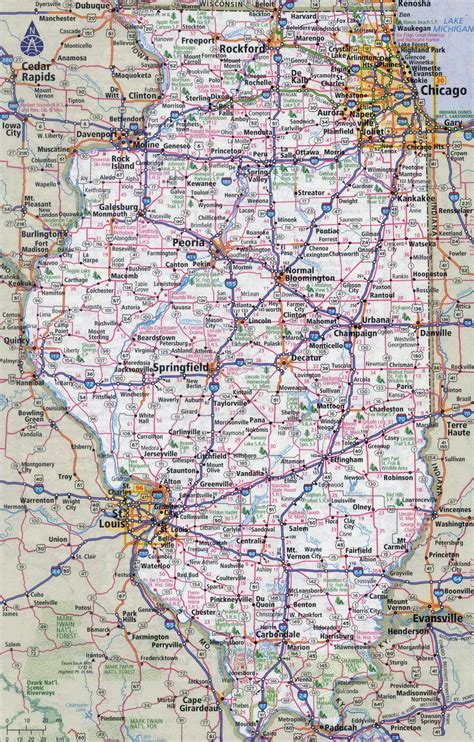 state of illinois map