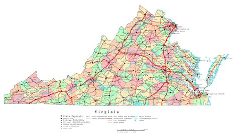state of virginia map