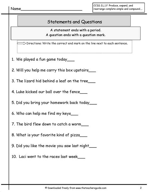 Statement And Question Sentences Worksheet Live Worksheets Question Or Statement Worksheet - Question Or Statement Worksheet