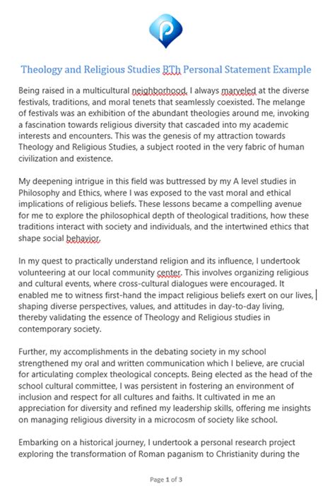 Statement Of Personal Theology Statement Of Personal