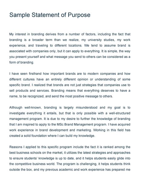 Statement Of Purpose For Master Degree Application In Electrical Engineering