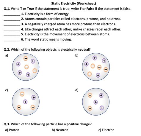 static electricity test grade 9