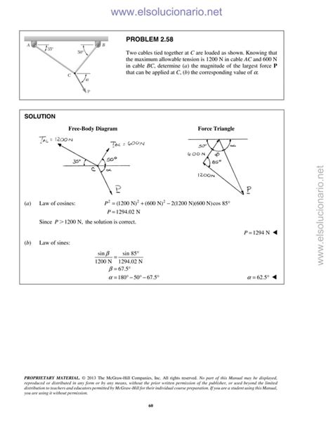Full Download Static Vector For Engineers By Beer 10Th 