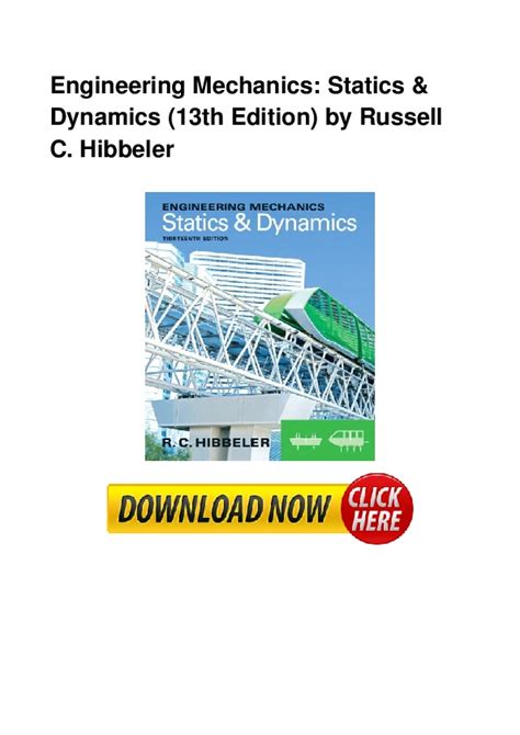 Statics Dynamics 13th Edition