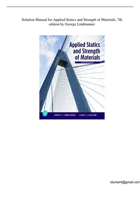 Download Statics And Strength 7Th Edition Solution Manual 