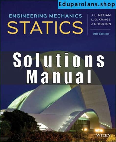 Read Statics Meriam 6Th Edition Solution Manual 