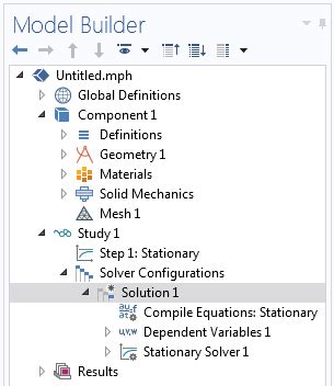 stationary solver comsol