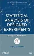Statistical Analysis Of Designed Experiments Theor