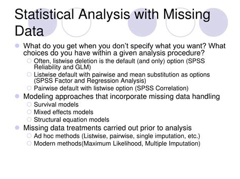 Statistical Analysis With Missing Data