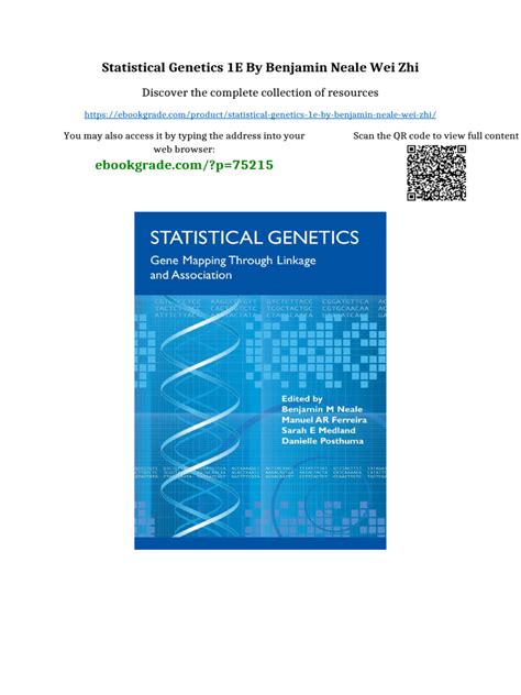 Statistical Genetics Pdf
