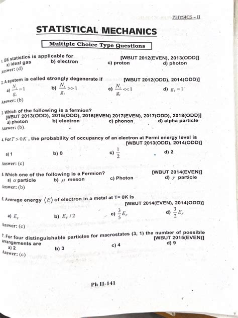 Statistical Mechanics A Survival Guide