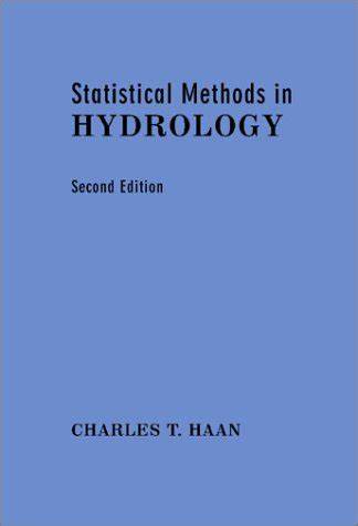statistical methods in hydrology and hydroclimato