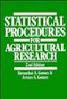 statistical procedures for agricultural research 2nd edition