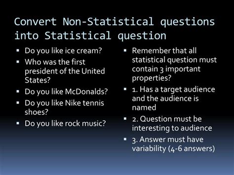Statistical Questions Statistics Statistical Non Statistical Math Statistical And Nonstatistical Questions Worksheet - Statistical And Nonstatistical Questions Worksheet