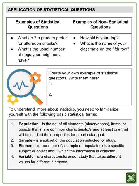 Statistical Questions Themed Math Worksheets Aged 10 12 Statistical And Nonstatistical Questions Worksheet - Statistical And Nonstatistical Questions Worksheet