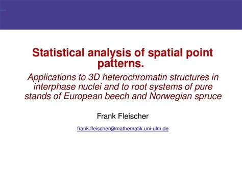 Full Download Statistical Analysis Of Spatial Point Patterns 
