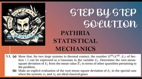 Read Statistical Mechanics Problems And Solutions Pathria 