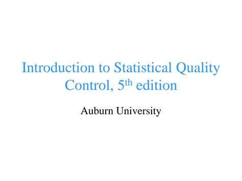 Full Download Statistical Quality Control 5Th Chapter Solution Manual 
