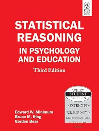 Full Download Statistical Reasoning In Psychology And Education 3Rd Sub Edition 