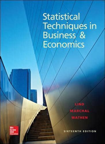 Download Statistical Techniques In Business And Economics 16Th Edition 
