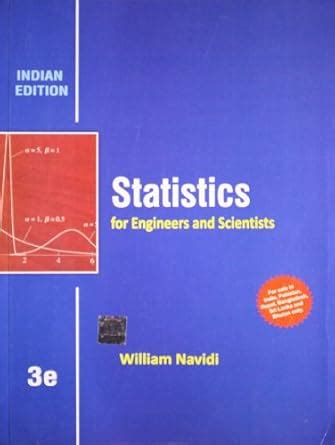 Statistics For Engineers Scientists William Navidi