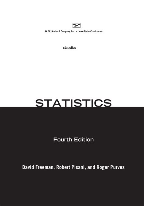 Statistics Fourth Edition Freedman