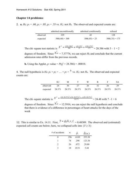statistics homework solutions