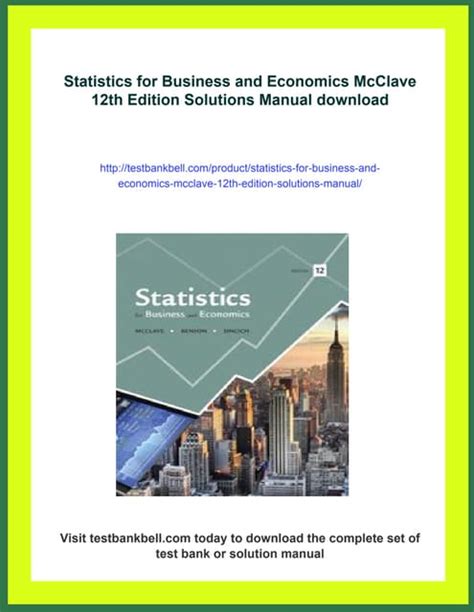 Statistics Mcclave 12th Edition Solutions
