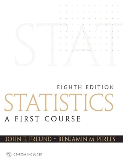 Read Online Statistics A First Course 8Th Edition Freund 