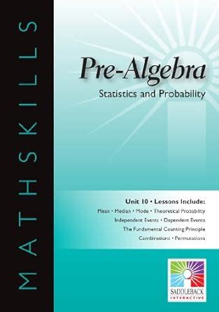 Read Online Statistics And Probability Unit 10 Easy To Use Interactive Smart Board Lessons Mathskills Series 